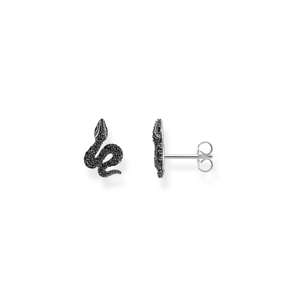 Thomas Sabo Sterling Silver Black Cubic Zirconia Small Studs