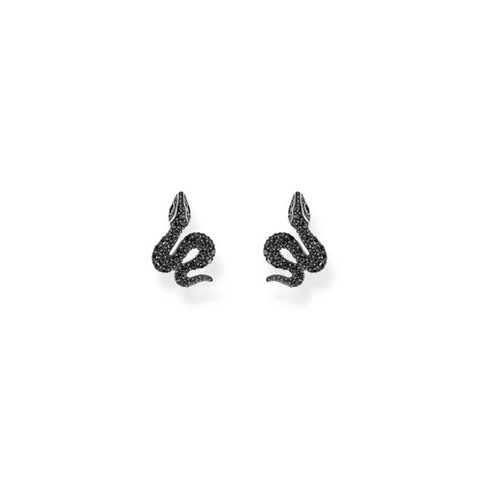 Thomas Sabo Sterling Silver Black Cubic Zirconia Small Studs