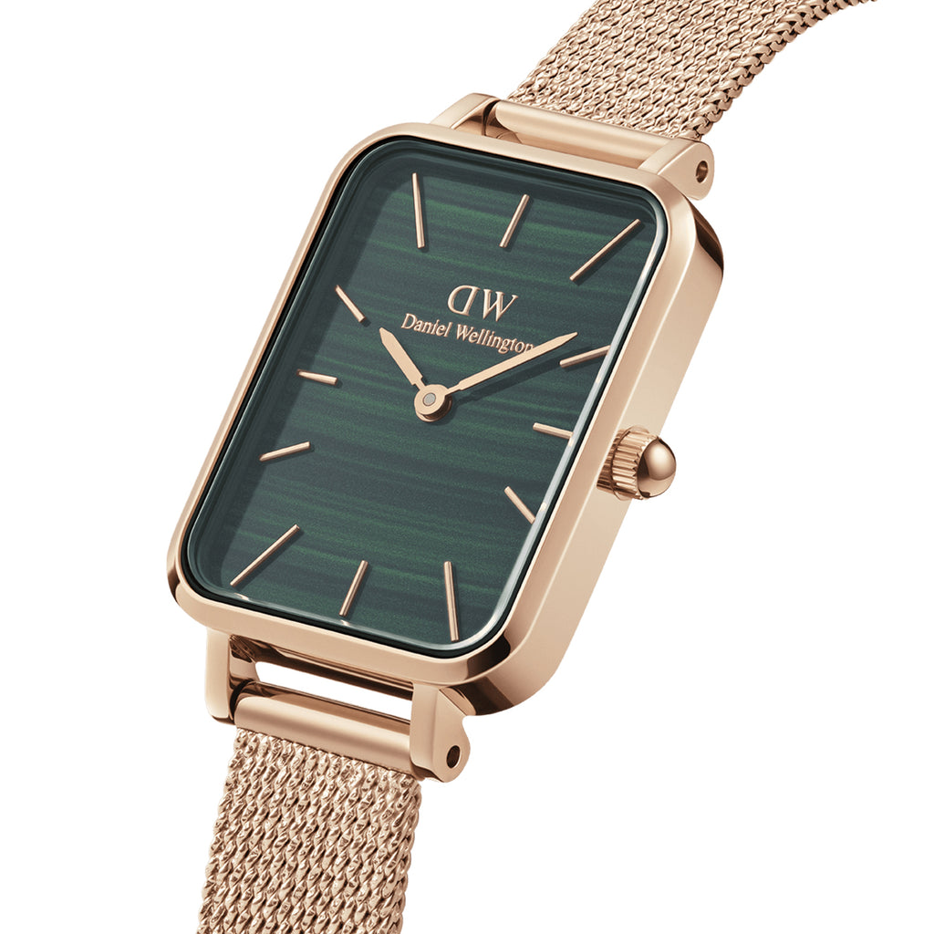 Daniel Wellington Quadro Pressed Melrose Green Dial Watch DW