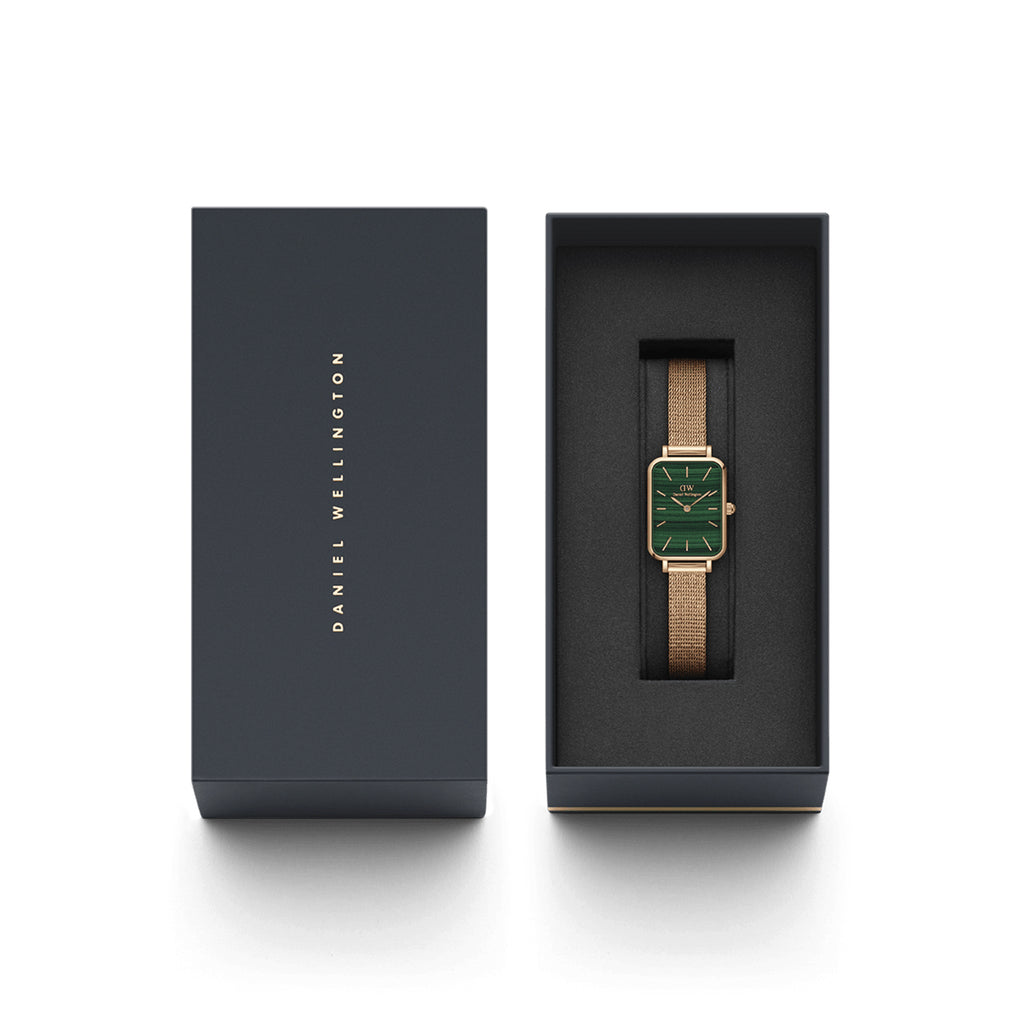 Daniel Wellington Quadro Pressed Melrose Green Dial Watch DW