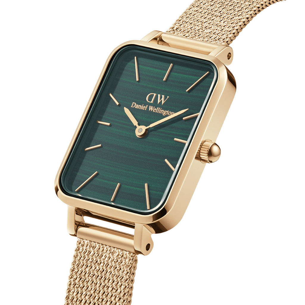 Daniel Wellington Quadro Pressed Evergold Green Dial Watch D