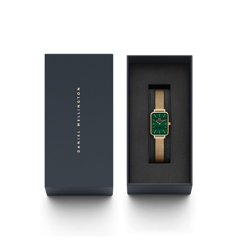 Daniel Wellington Quadro Pressed Evergold Green Dial Watch D