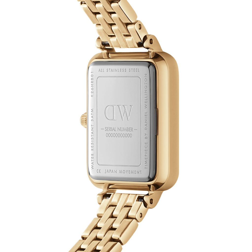 Daniel Wellington Quadro 5-Link Evergold Watch DW00100622