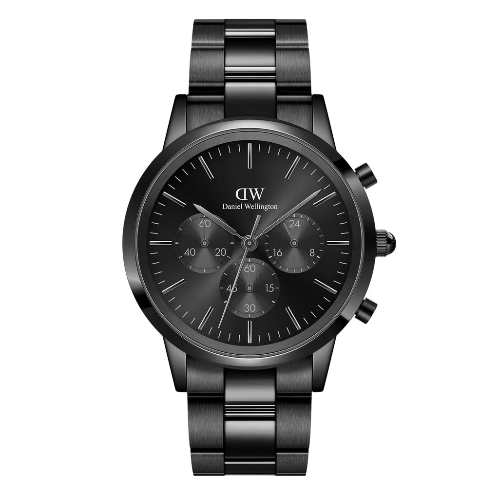 Daniel Wellington Iconic Chronograph Link Onyx S DW00100642