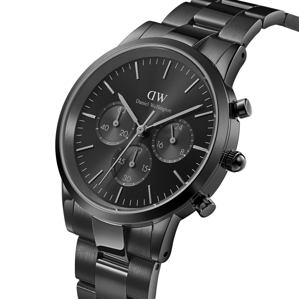 Daniel Wellington Iconic Chronograph Link Onyx S DW00100642