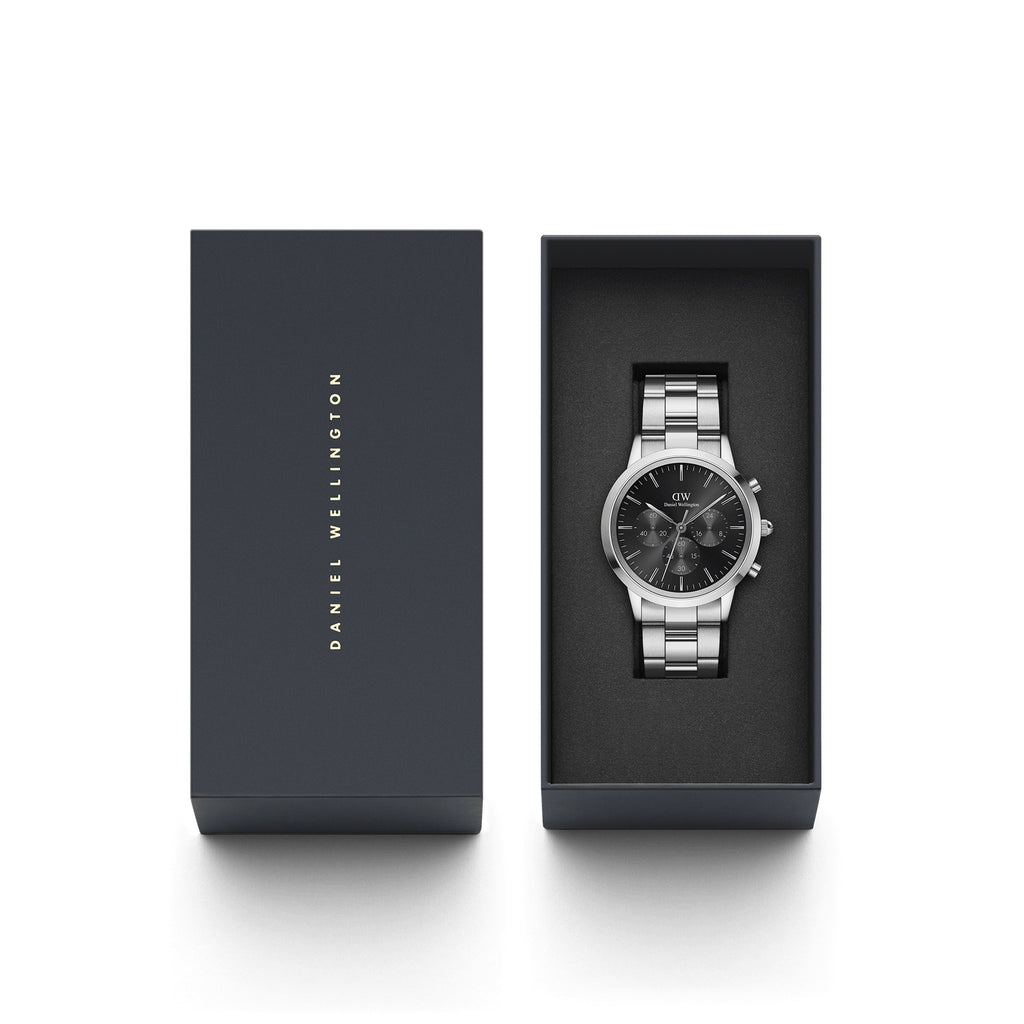 Daniel Wellington Iconic Chronograph Link Onyx S DW00100645