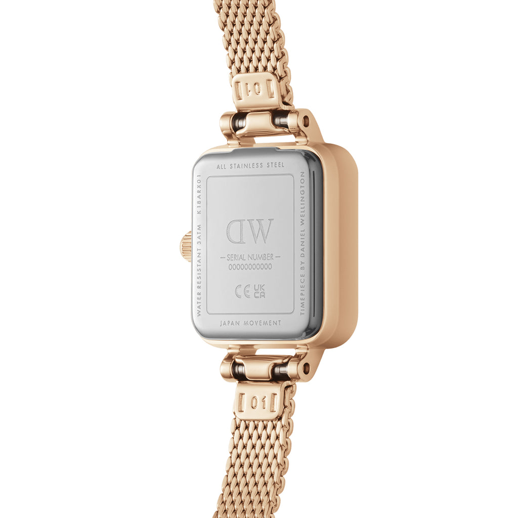 Daniel Wellington Quadro Mini Melrose Champagne Watch DW0010