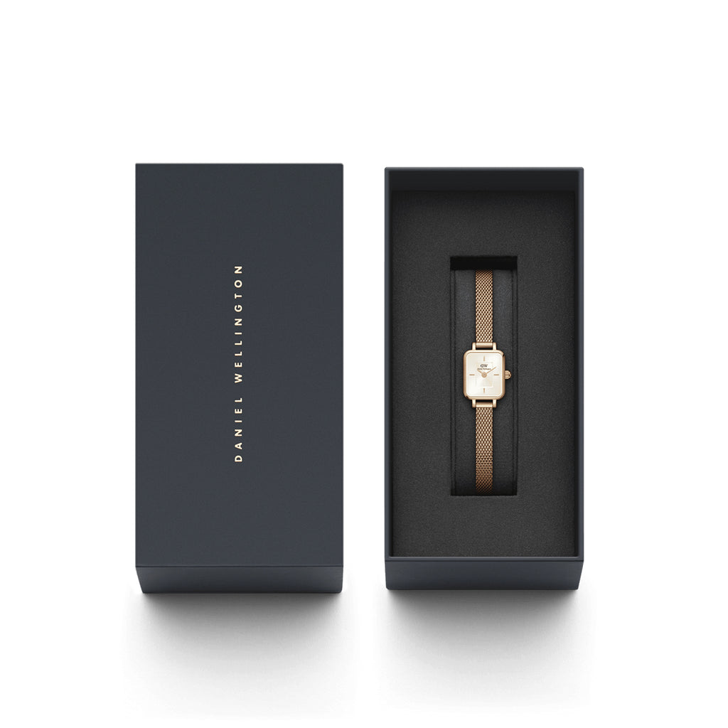 Daniel Wellington Quadro Mini Melrose Champagne Watch DW0010