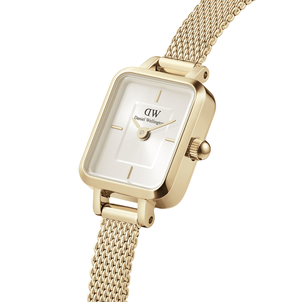 Daniel Wellington Quadro Mini Evergold Champagne Watch DW001