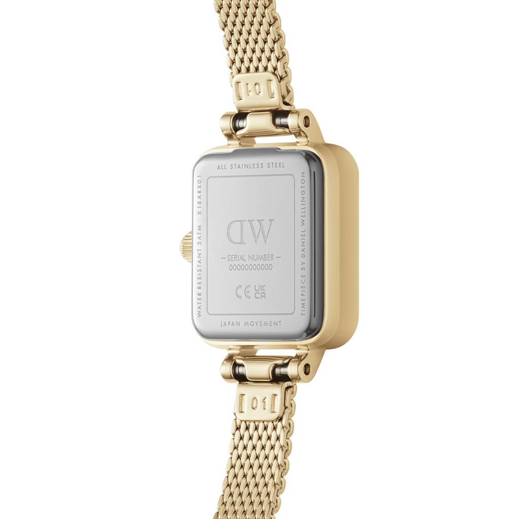 Daniel Wellington Quadro Mini Evergold Champagne Watch DW001