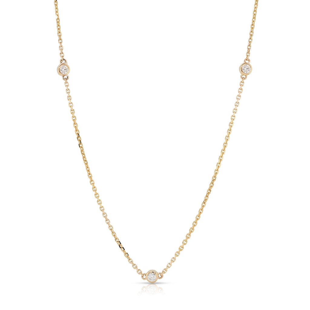 Von Treskow Luxe 9ct Gold Lab Grown Diamond Necklet LABN096-