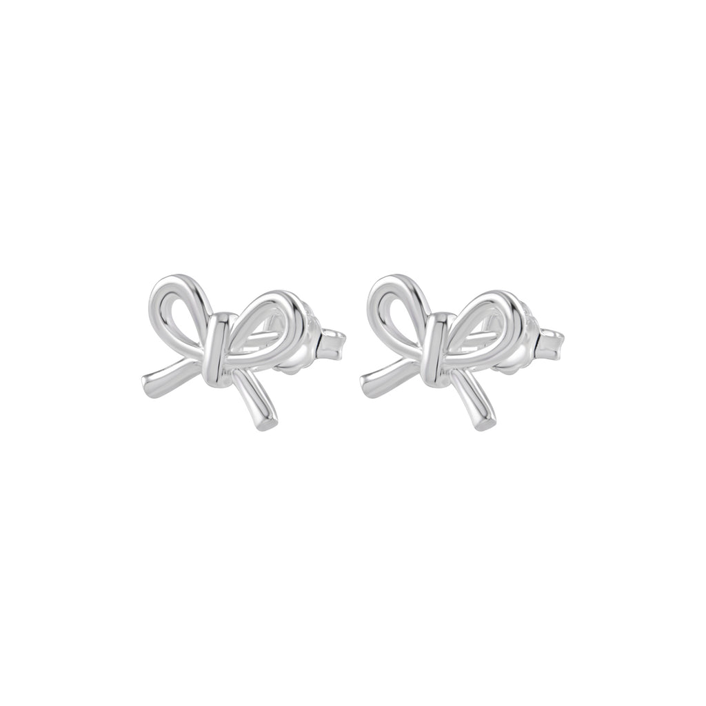 Von Treskow Sterling Silver Bow Stud Earrings BOWE01