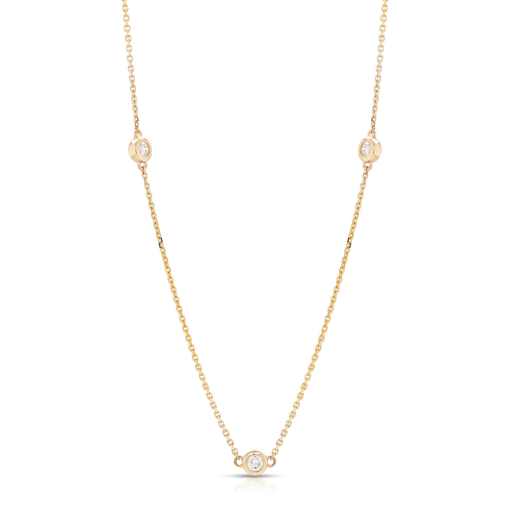 Von Treskow Luxe 9ct Gold Lab Grown Diamond Necklet LABN097-