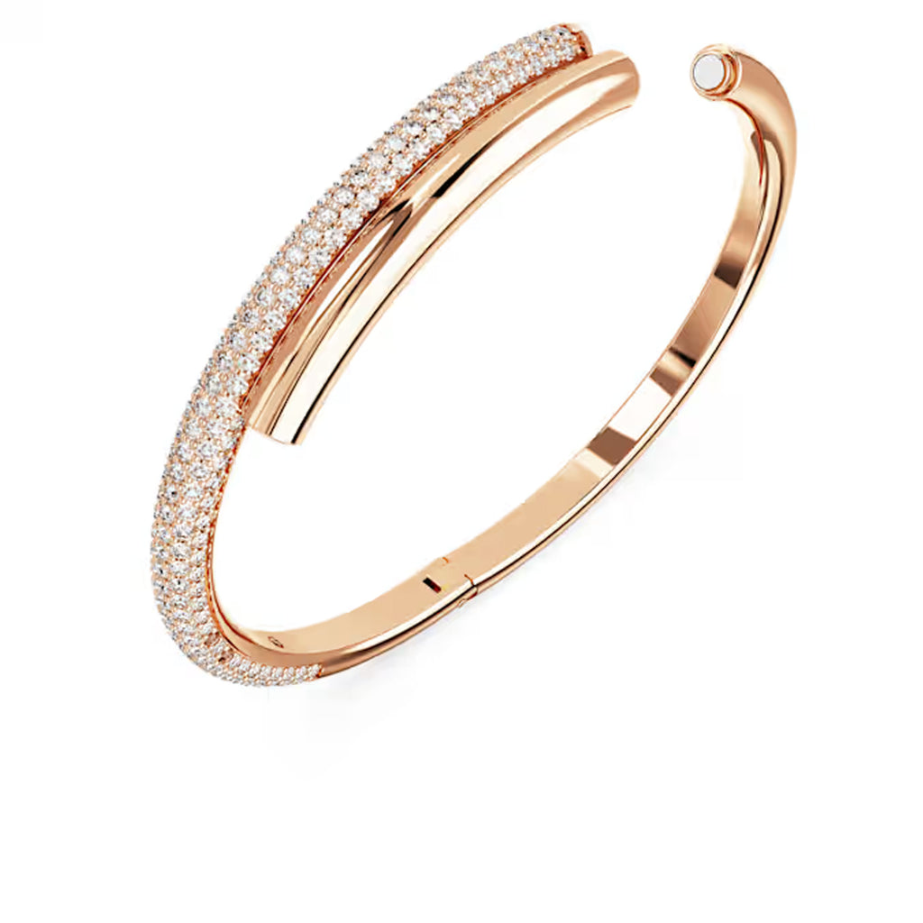 Swarovski 'Dextera' Rose Tone Crossover Bangle 5692267