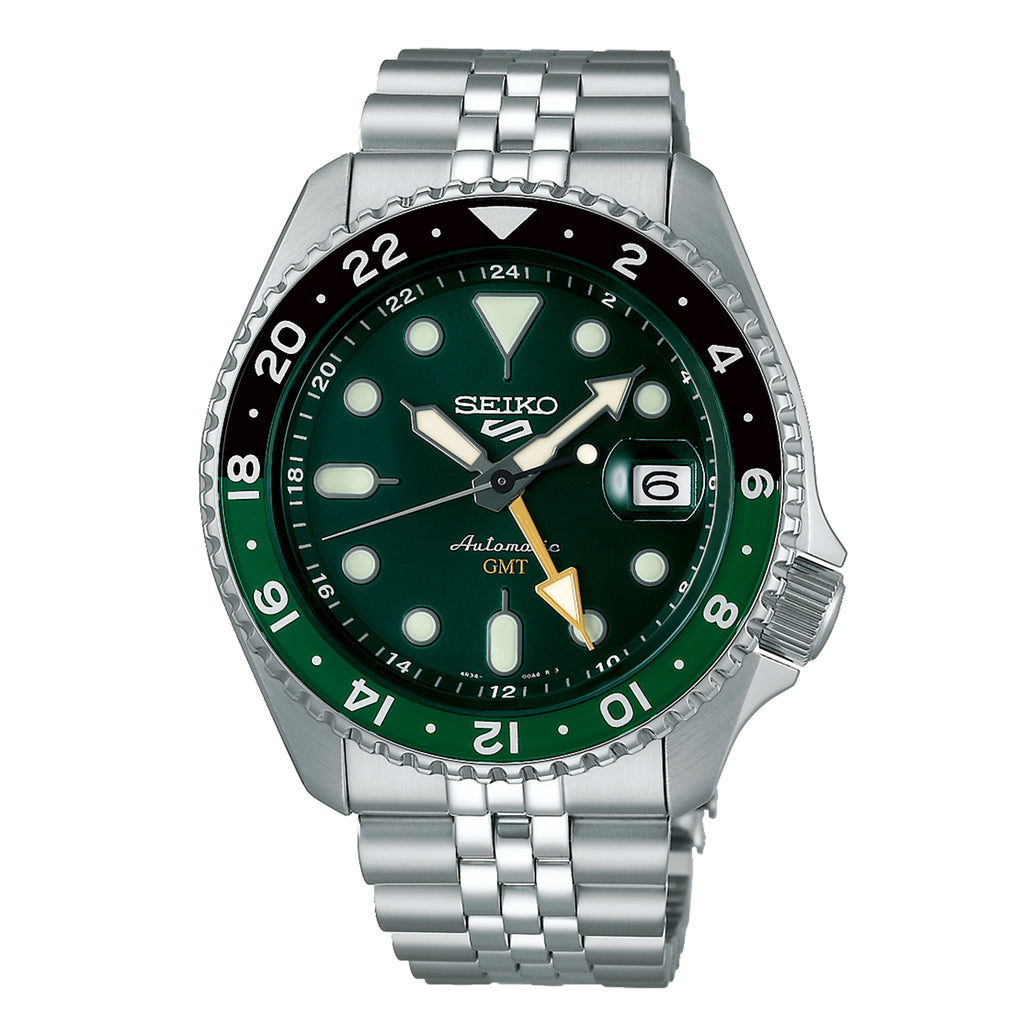 Seiko 5 Automatic Stainless Steel Green Dial Watch SSK035K