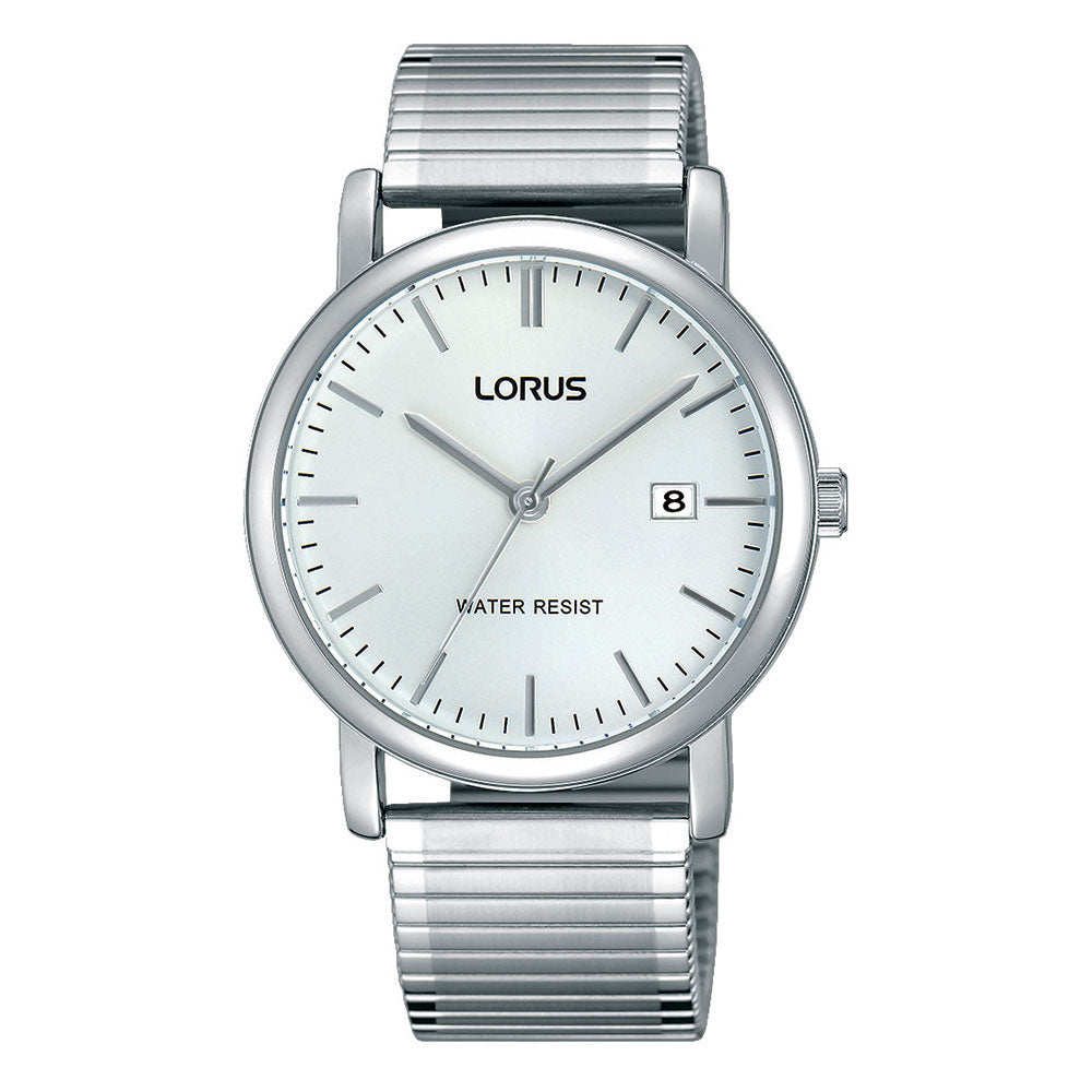 Lorus Stainless Steel Stretch Band Analogue Watch RG855CX-5