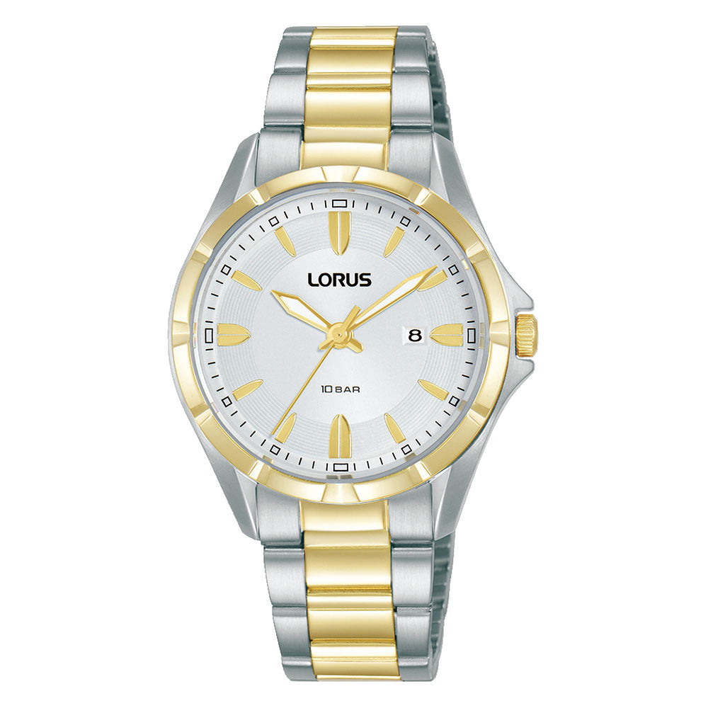 Lorus Duo-Tone Gold & Silver Stainless Steel Watch RJ252BX-9