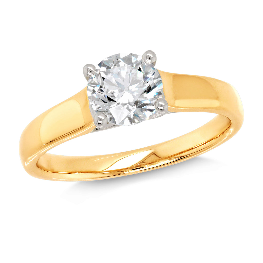 9ct Brilliant Cut Lab Grown Diamond 4-Claw Solitaire