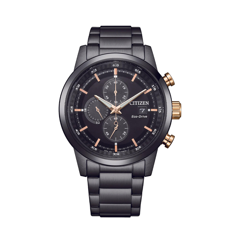 Citizen Eco-Drive Chronograph Black Tone Watch CA0746-85E