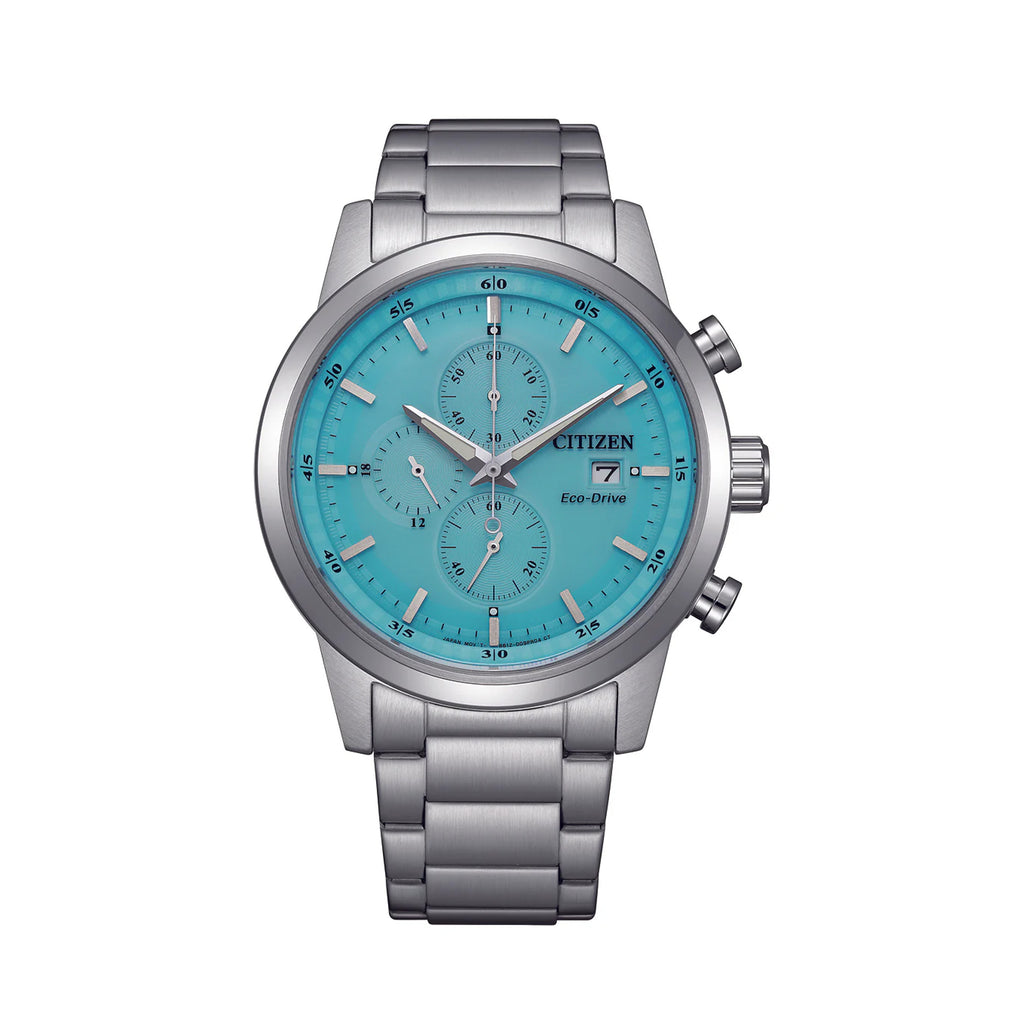 Citizen Eco-Drive Chronograph Blue Dial Watch CA0748-80L