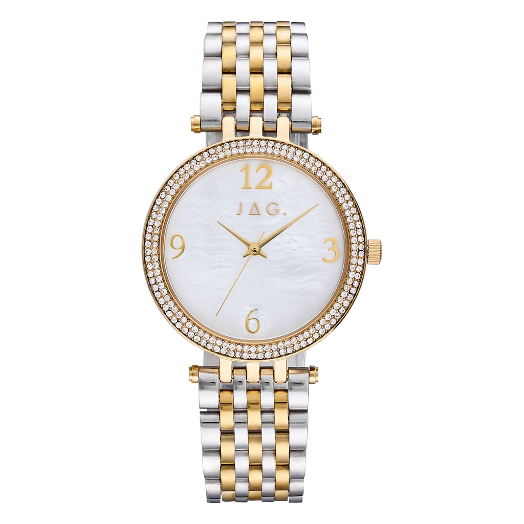 Jag 'Lalor' Mother of Pearl Dial & Crystal Bezel Two-Tone Wa