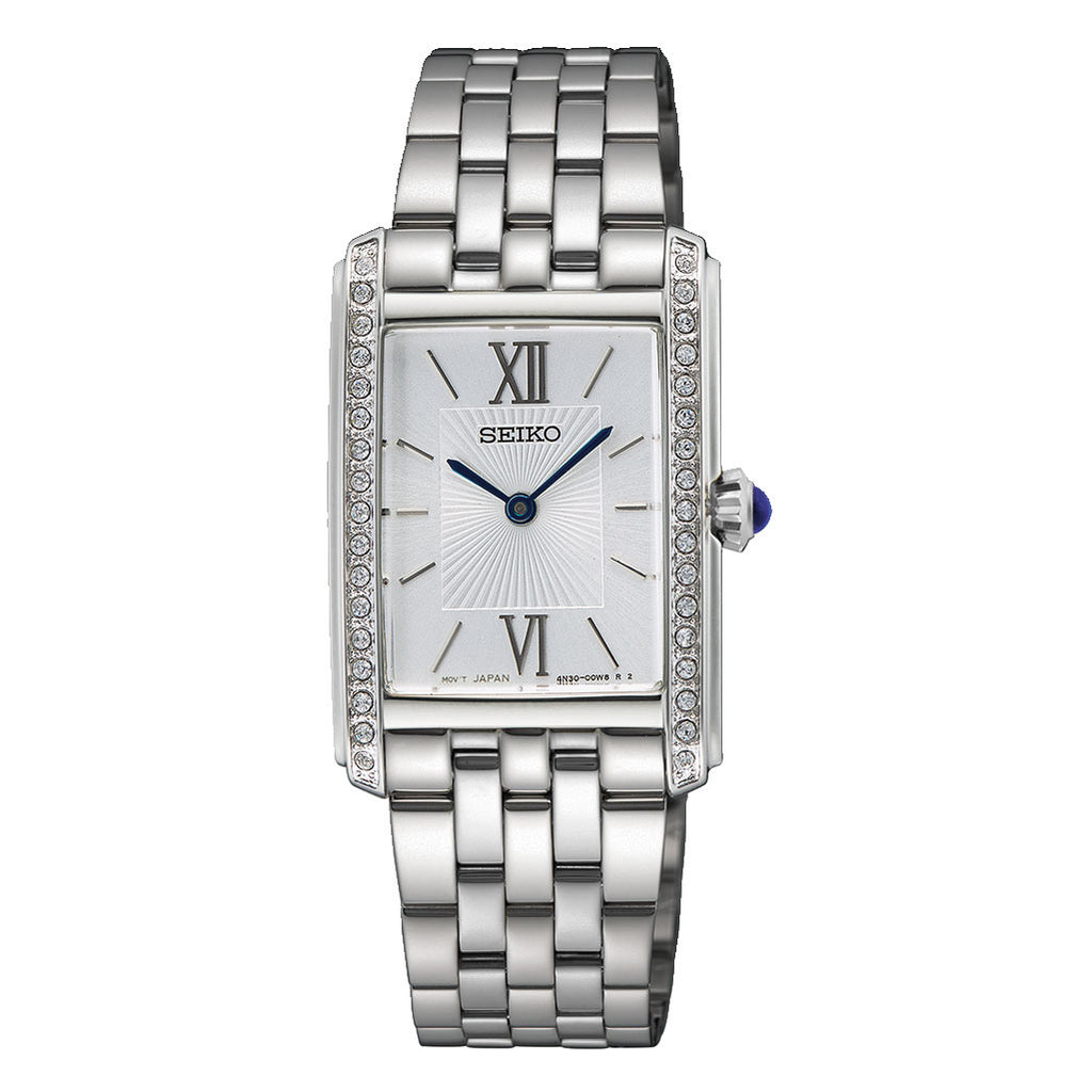 Seiko Caprice Crystal Bezel Dress Watch SWR091P