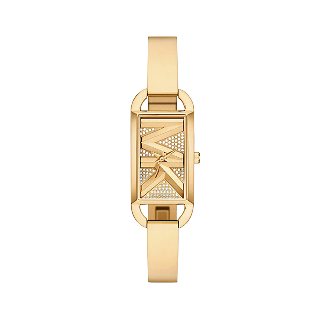 Michael Kors Empire Pavé Gold-Tone Bangle Watch MK4840