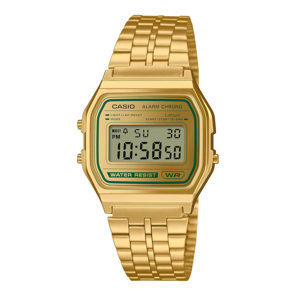 Casio Vintage Gold Tone Digital Watch A158WEGV-9A