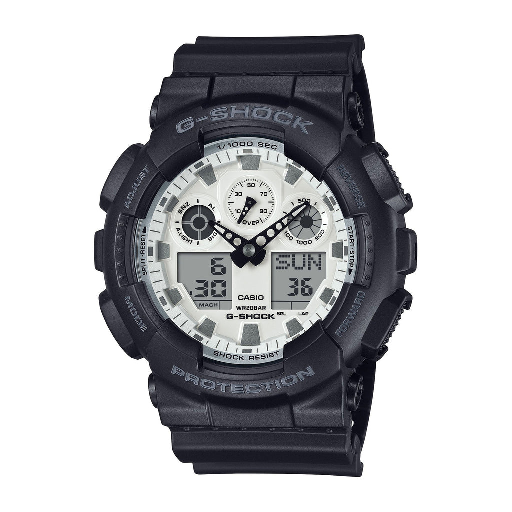 Casio G-Shock Black Analogue Digital Watch GA100WD-1A