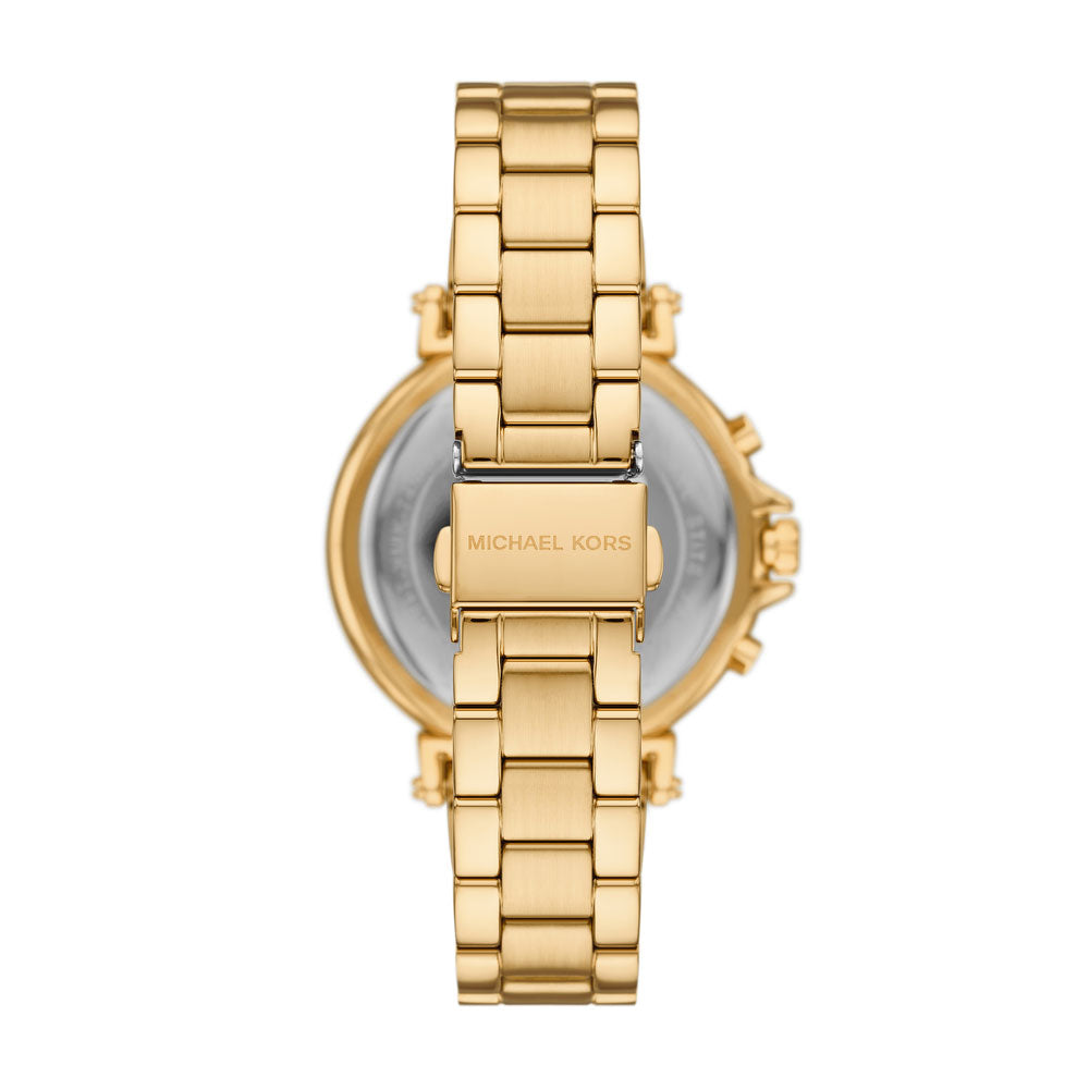 Michael Kors Oversized Maren Gold Tone Chronograph Watch MK7