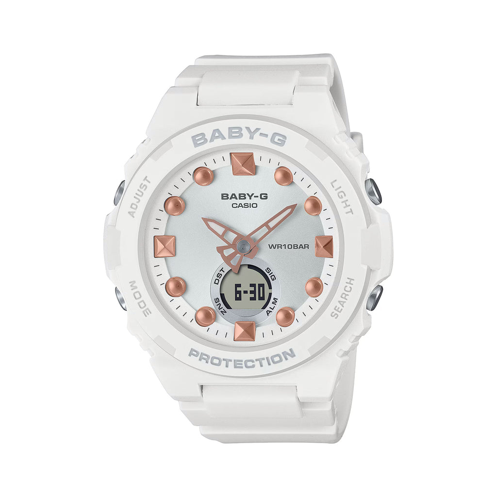 Casio Baby-G Playful Beach Analogue Digital White Watch BGA3