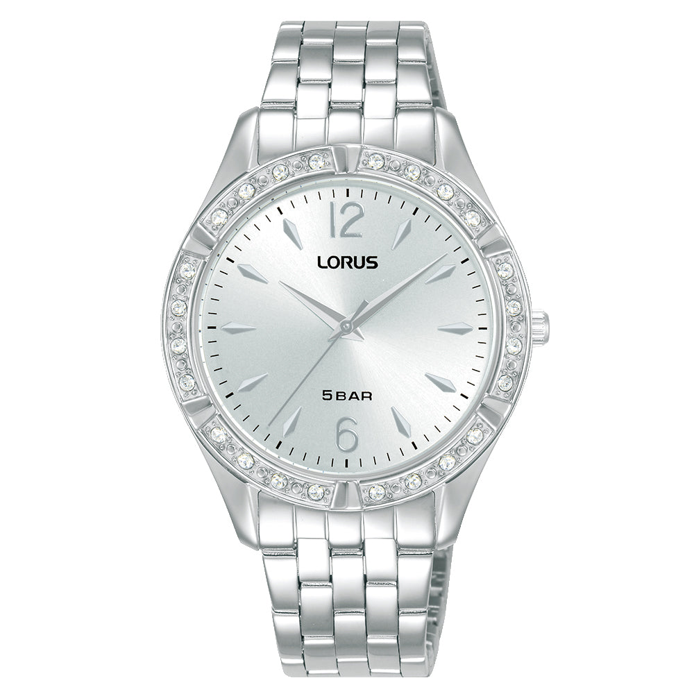 Lorus Crystal Bezel Analogue Watch RG265WX-9