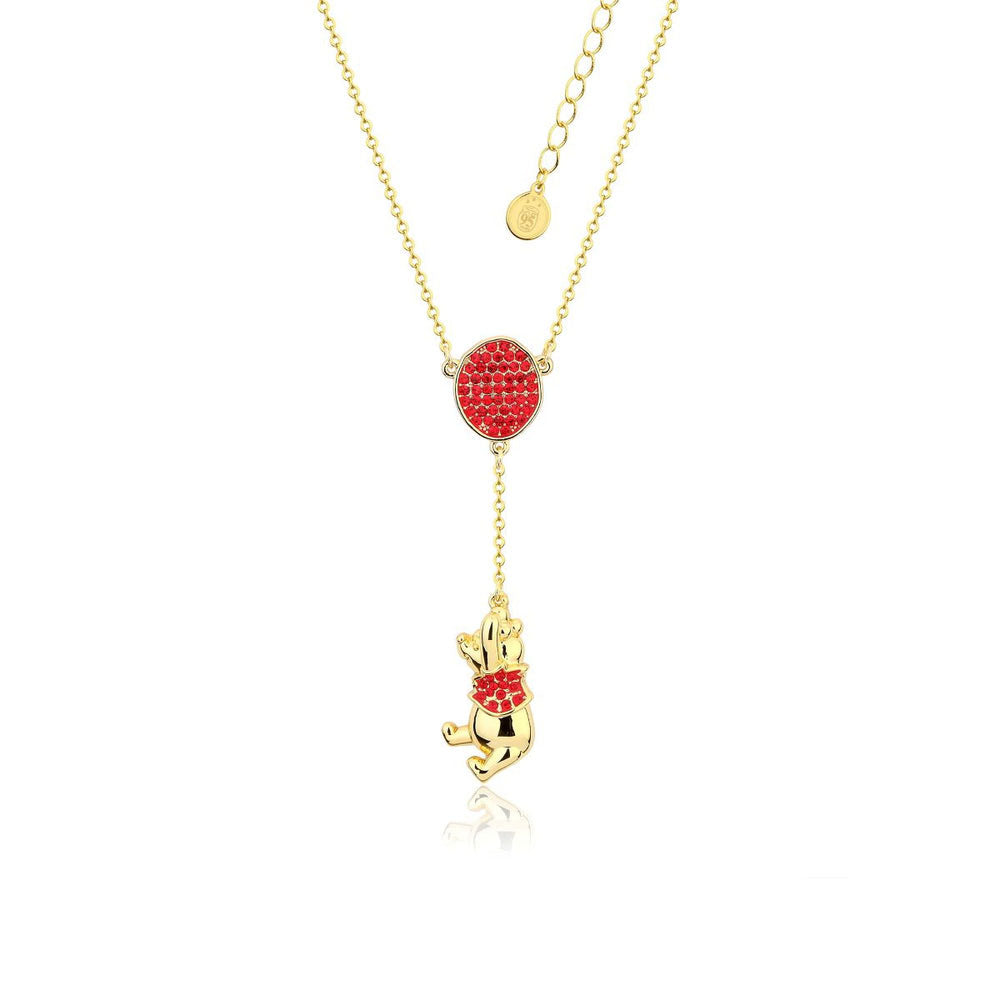 Disney Couture Kingdom Winnie The Pooh Balloon Gold Necklace