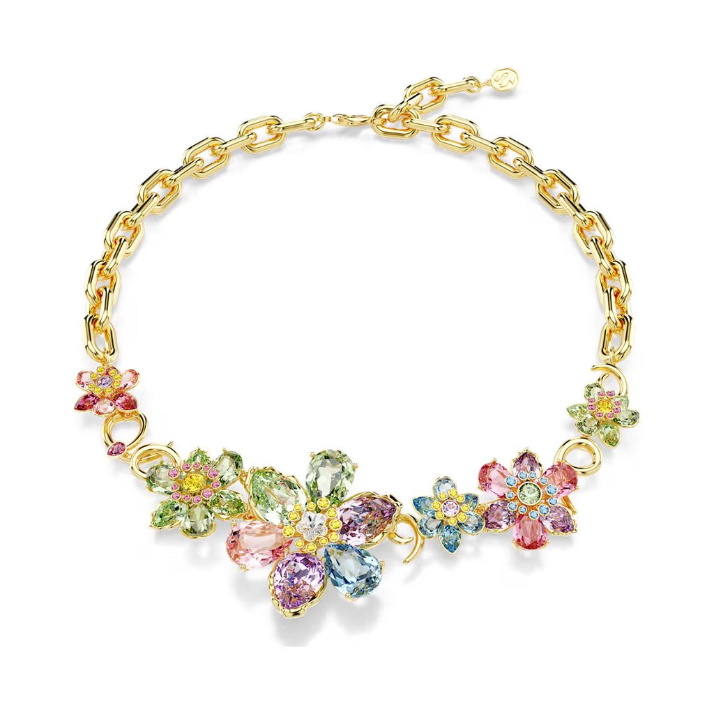 Swarovski Idyllia Multi-Coloured Flower Necklet 5709030