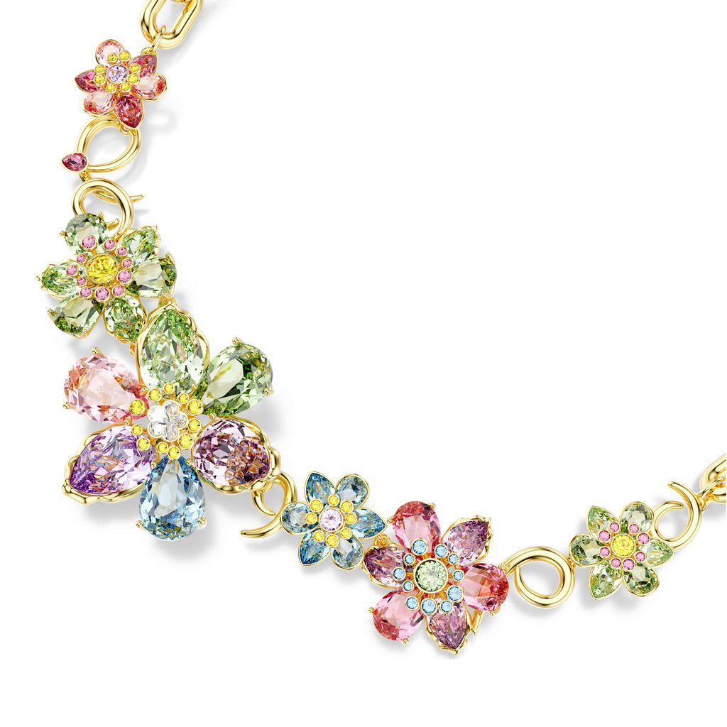 Swarovski Idyllia Multi-Coloured Flower Necklet 5709030