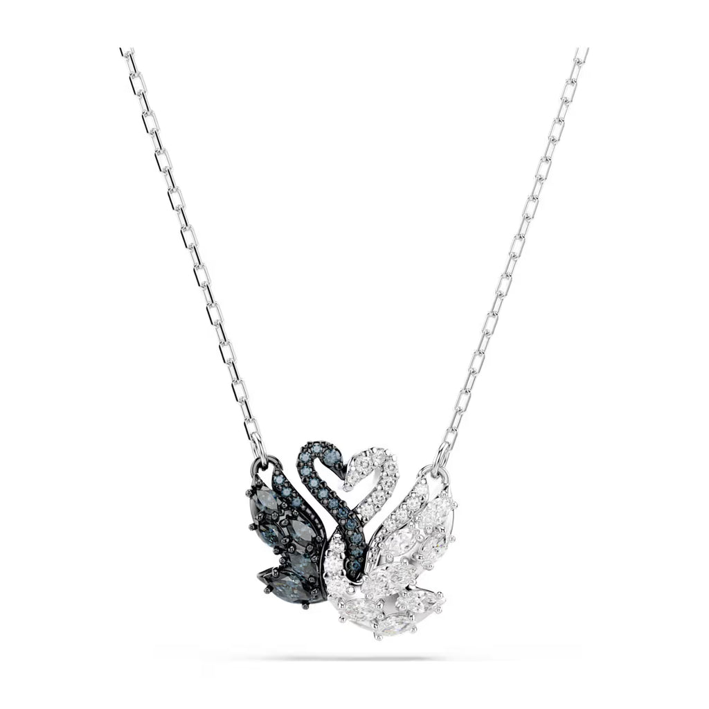 Swarovski Black & White Crystal Swan Necklet 5705721