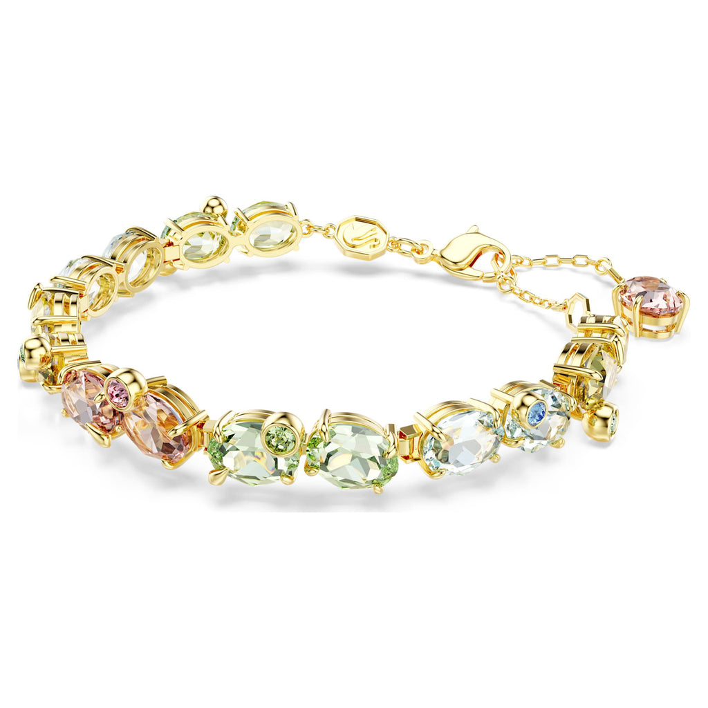 Swarovski Gema Gold-Tone Multi-Coloured Tennis Bracelet 5705