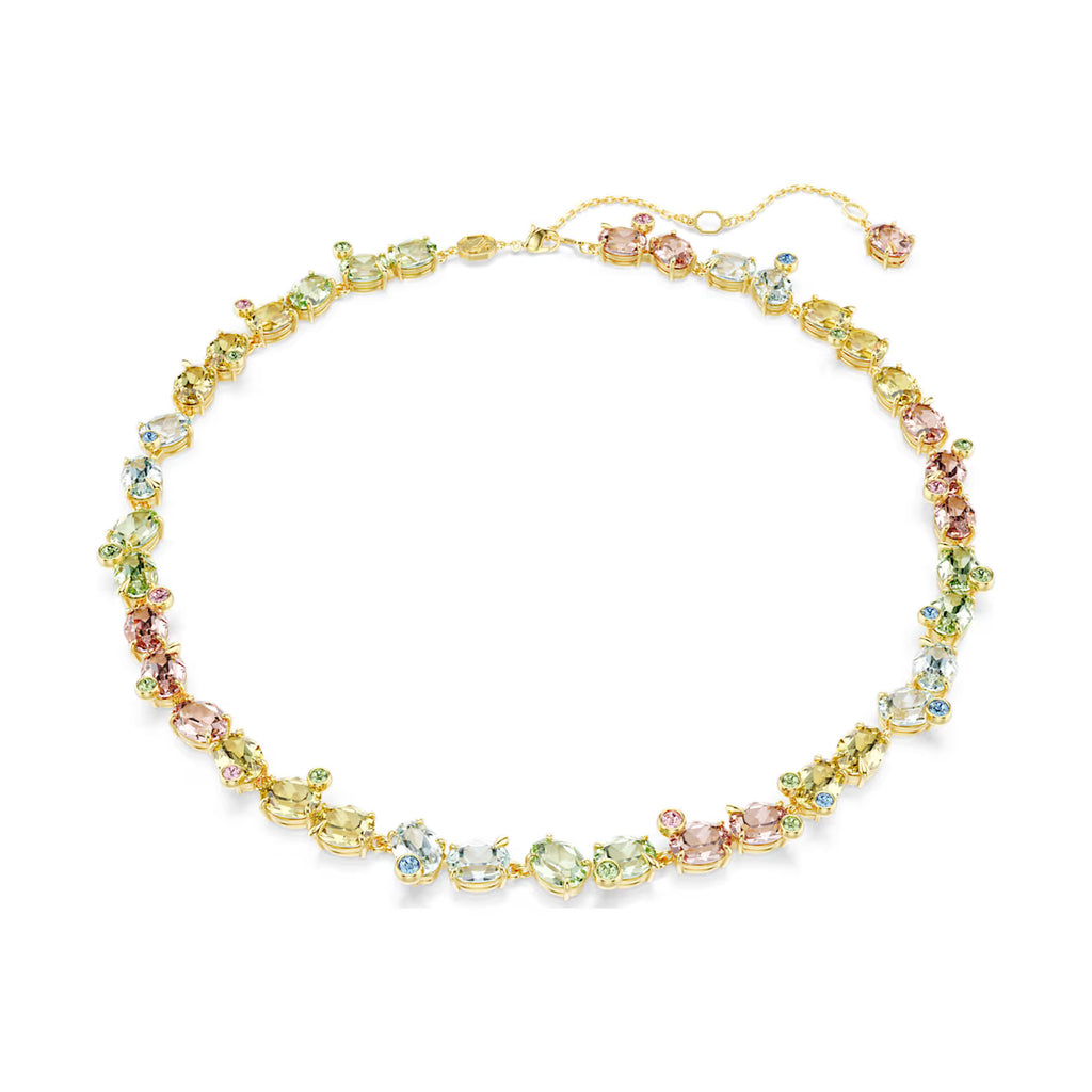 Swarovski Gema Gold-Tone Multi-Coloured Tennis Necklet 57148