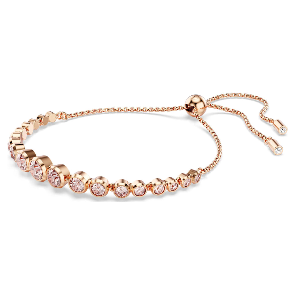 Swarovski Imber Rose-Tone Pink Crystal Sliding Tennis Bracel