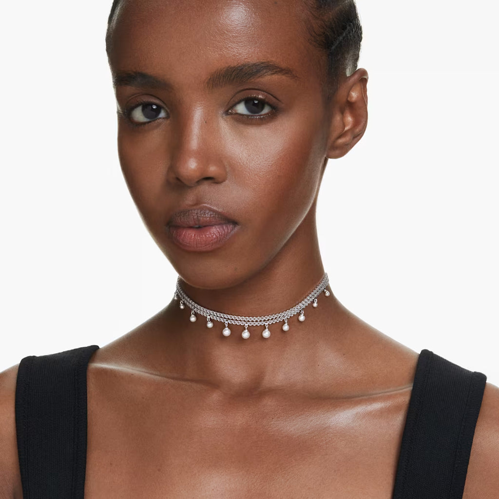 Swarovski x Ariana Grande Crystal & Pearl Choker Necklet 572