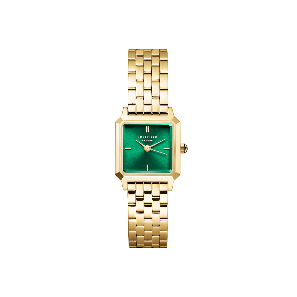 Rosefield Boxelle Emerald Analogue Watch BEGSG-B05