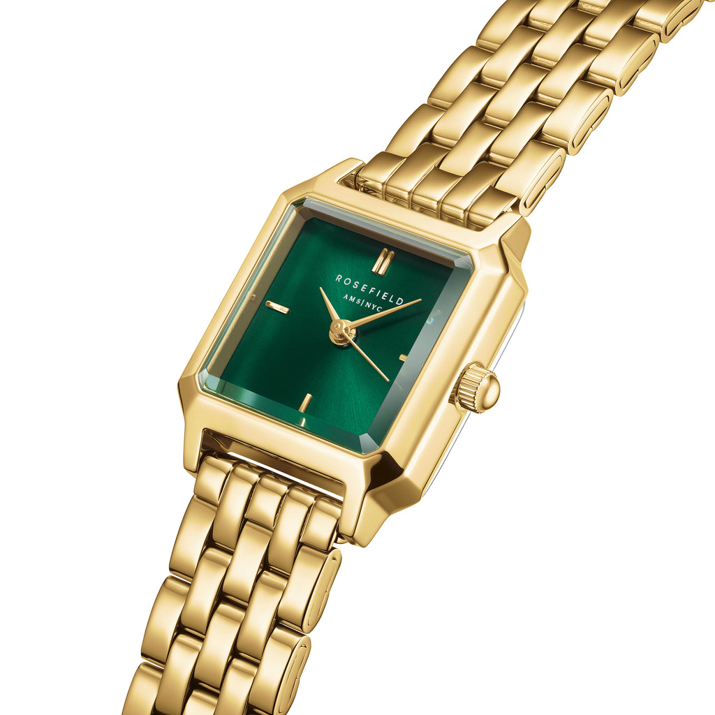 Rosefield Boxelle Emerald Analogue Watch BEGSG-B05