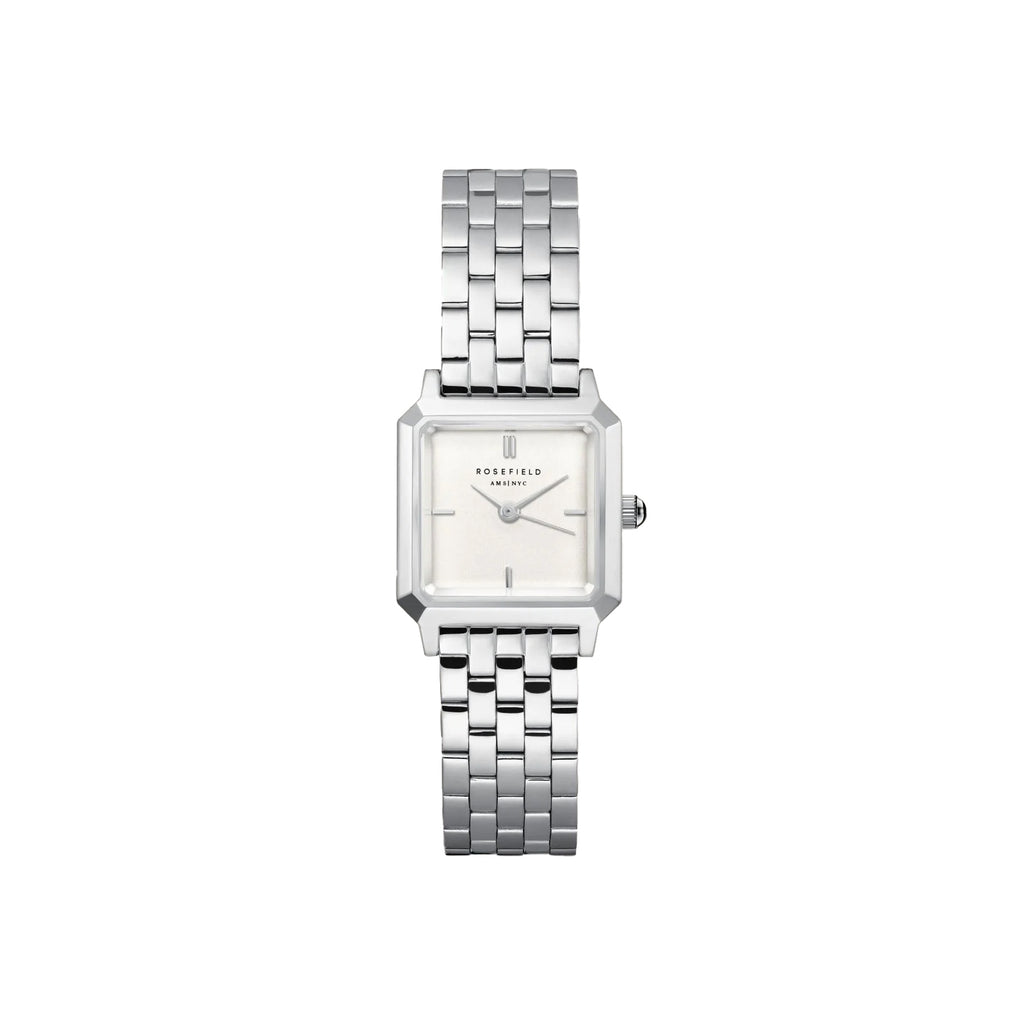 Rosefield Boxelle Silver Analogue Watch BWSSS-B02