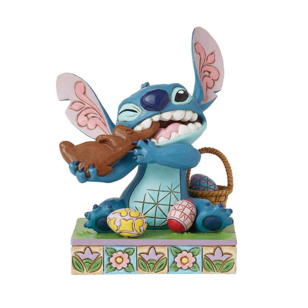 Disney Traditions Stitch Eating Chocolate Bunny 6016333