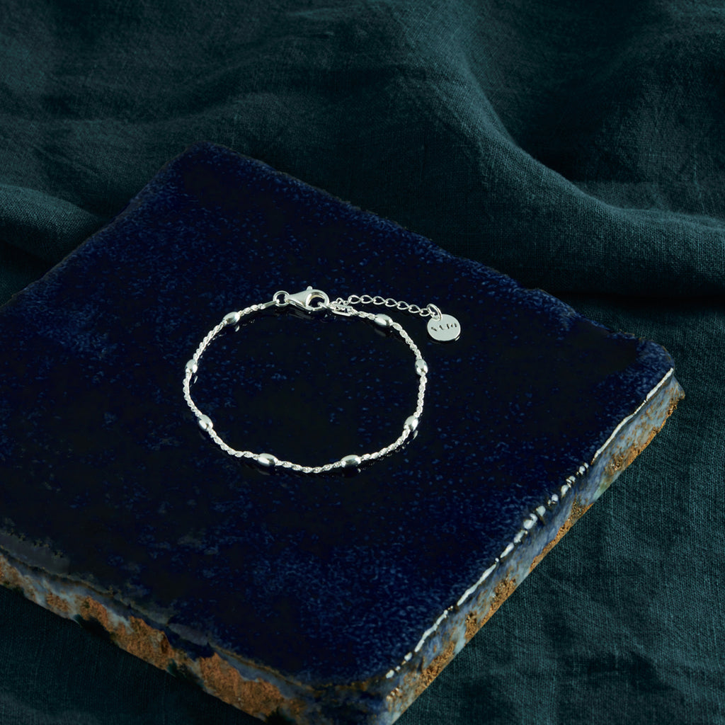 Najo 'Cassiopeia' Sterling Silver Twist Chain Bracelet B7244