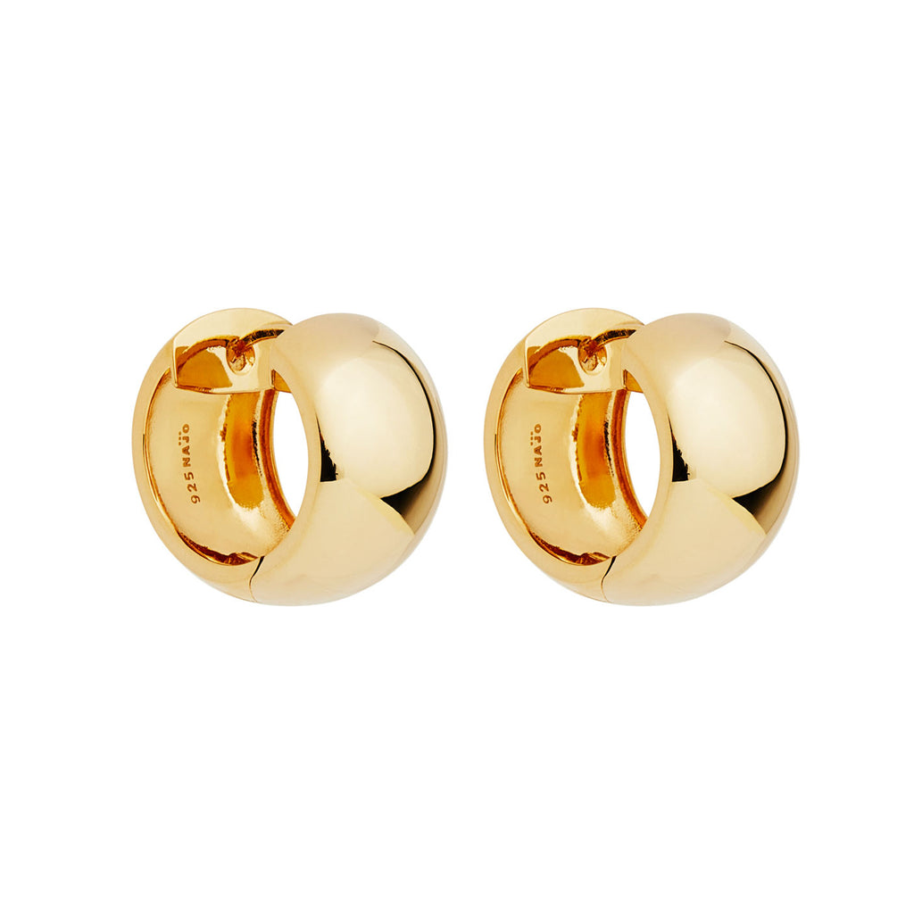 Najo 'Daynight' Gold-Tone Huggie Hoop Earrings E7221