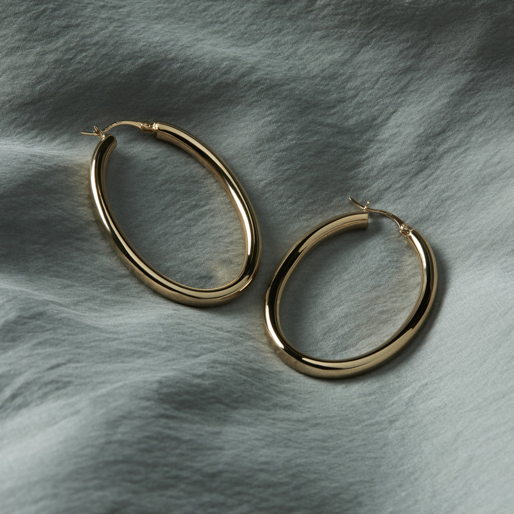 Najo 'Orbit' Sterling Silver Hoop Earrings E7223