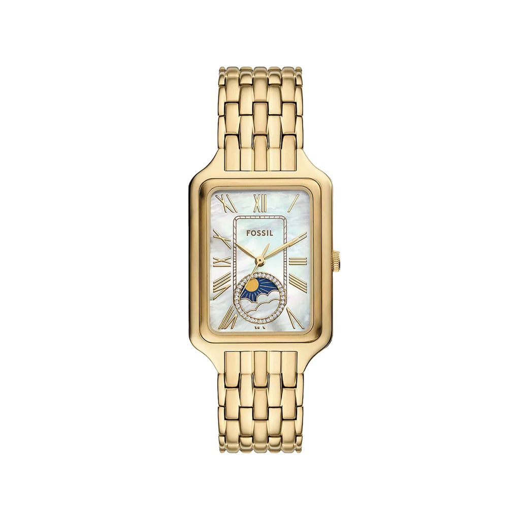 Fossil Raquel Sun Moon Gold-Tone Stainless Steel Watch ES539