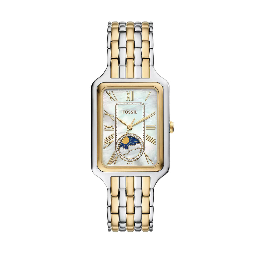 Fossil Raquel Sun Moon Two-Tone Stainless Steel Watch ES5399