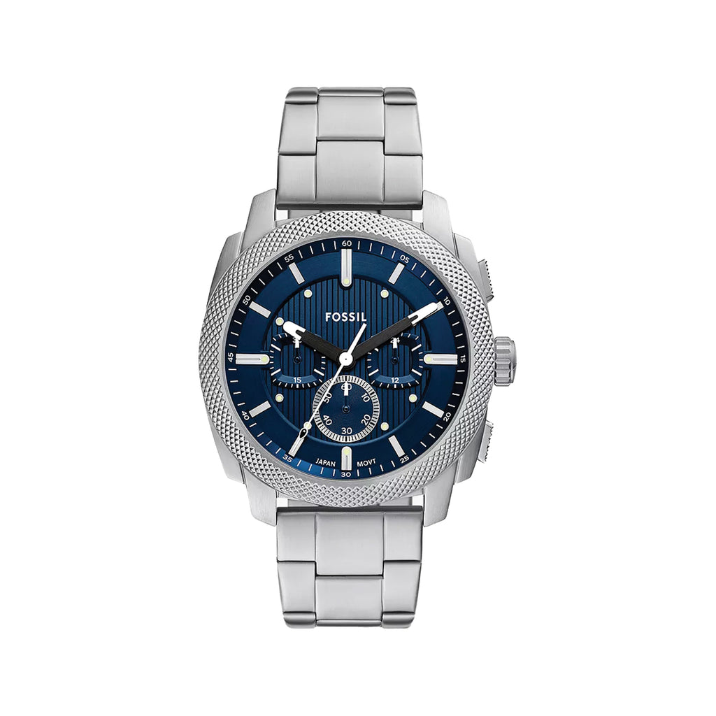 Fossil Machine Chronograph Blue Dial Stainless Steel Watch F